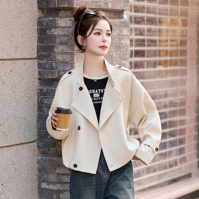 

Autumn Korean-Style Short Trench Coat - In Stock Large