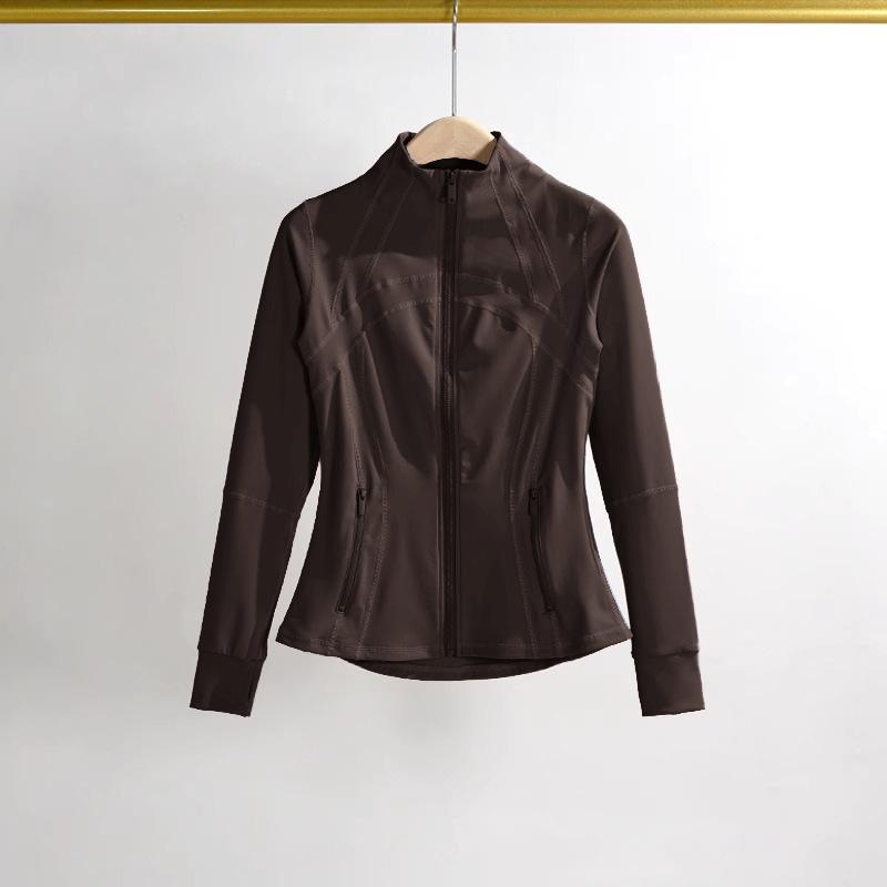 Yoga Clothing Jacket Women Slimming Running Training Sports Stand-up Collar Long-sleeved Fitness Clothing Body-slimming Pilates
