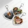 YKMET Game Love Boyfriend To Death Heart Shape Keychain for Accessories Pet Strade Ren Keyring Jewelry Friends Fans Gamers Gifts