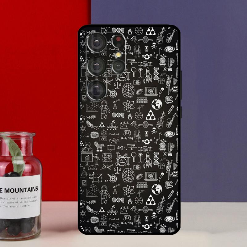 

Chemistry Formula Keyboard Funda Case For Samsung Galaxy S25 Ultra S9 S10 S20 FE S21 S22 S23 Plus S24 Ultra Phone Cover For Galaxy S9
