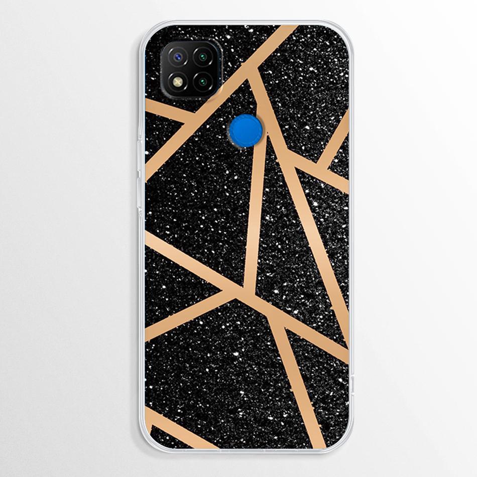 For Xiaomi Redmi 10A Case Fashion Marble Clear Silicon Soft TPU Cover Coque For Xiaomi Redmi 10A 10 A 6.53'' Phone Cases Fundas