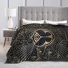 Tomorrowlands Blankets Coral Fleece Plush Winter Multi-function Warm Throw Blanket for Sofa Office Bedding Throws