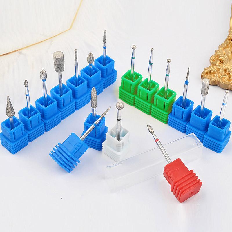 Ceramic Carbide Nail Drill Bits Milling Cutter For Manicure Set Mill Brush Manicure Machine Accessories for Removing Gel Varnish