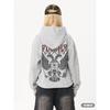 American Style Personalized Pattern Printed Men's and Women's Zipper Hoodie, Loose and Casual Zipper Sweater