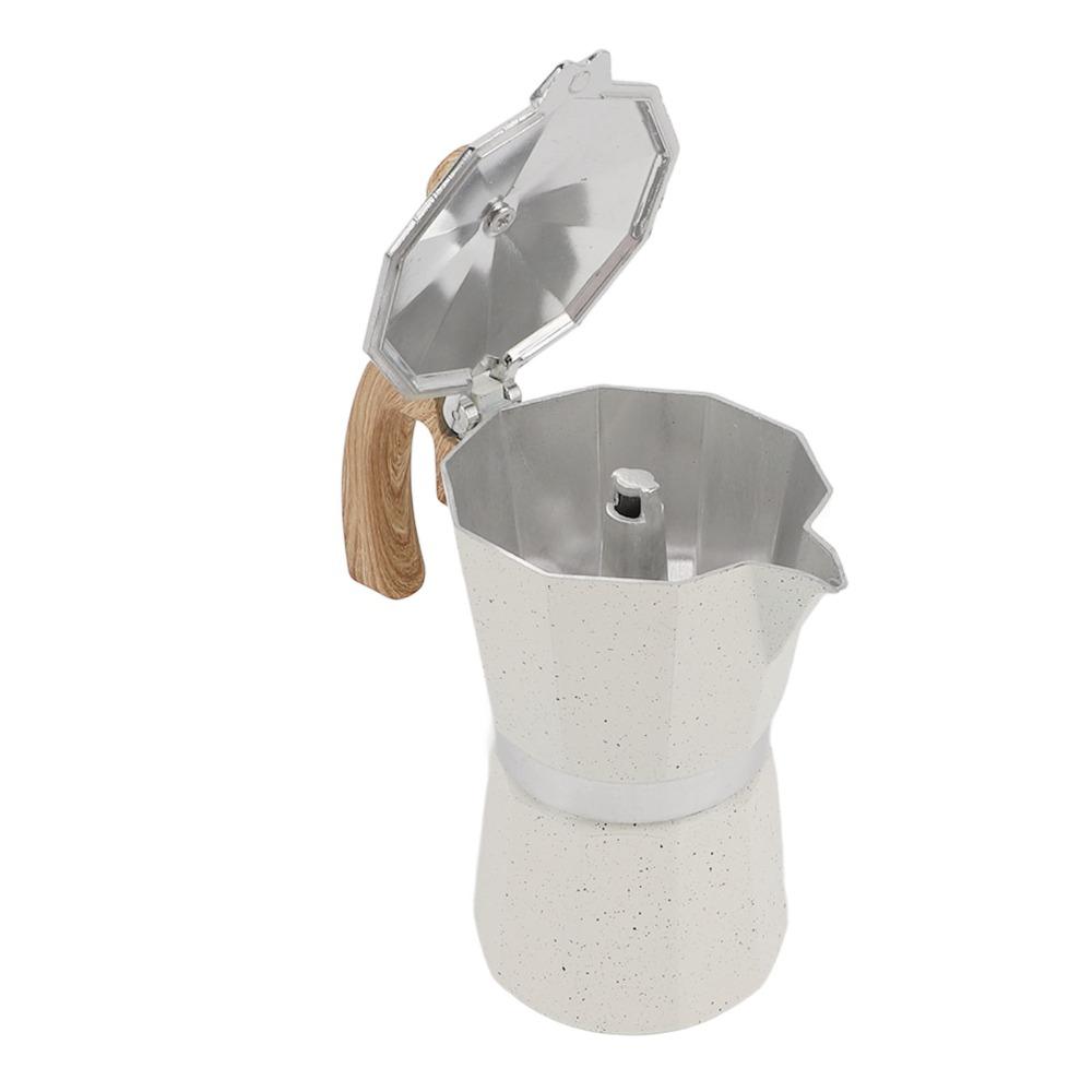 300ml Capacity Moka Pot Coffee Maker 6 Cups Capacity Aluminum Coffee Pot Kitchen Use