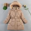 Kids' Fashion Fleece-Lined Thickened Hooded Oversized Sweatshirt Warm Casual Jacket For Fall/Winter