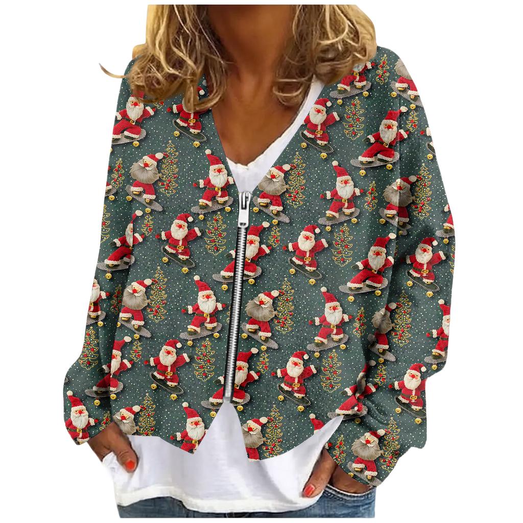 Womens Zip Up Sweaters Sweatshirts Long Sleeve Oversized Jackets Soft Casual Loose Tunic Tops