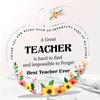 Teacher Appreciation Acrylic Sign. Thank You Gift for Birthdays, Graduation or Retirement.