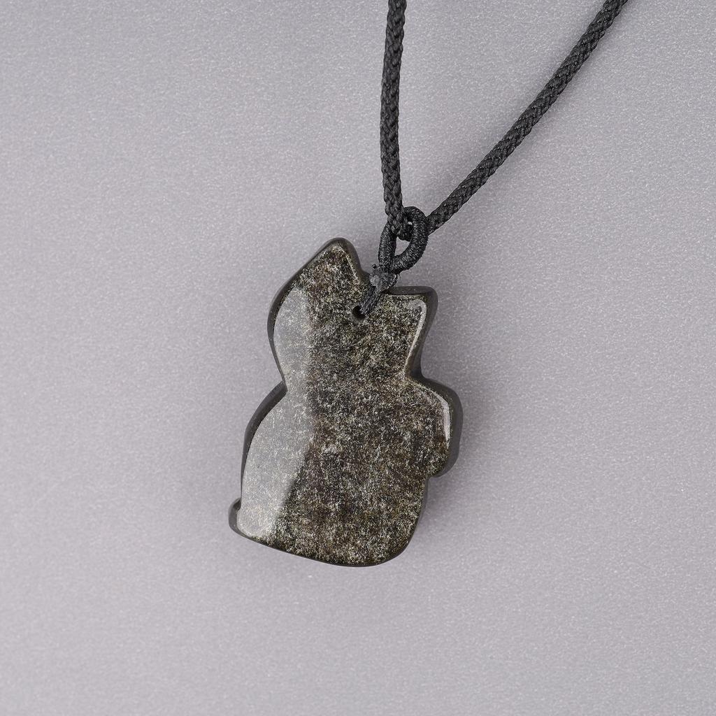 Neko Golden Obsidian Power Stone Necklace [Coai]