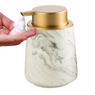 ELECTRO-WEIDEWORLD Ceramic Foaming Soap Dispenser, 380ml, Refillable Soap Bottle, Hand Soap Bottle, Pump Dispenser, Stylish, Wide Mouth, Manual