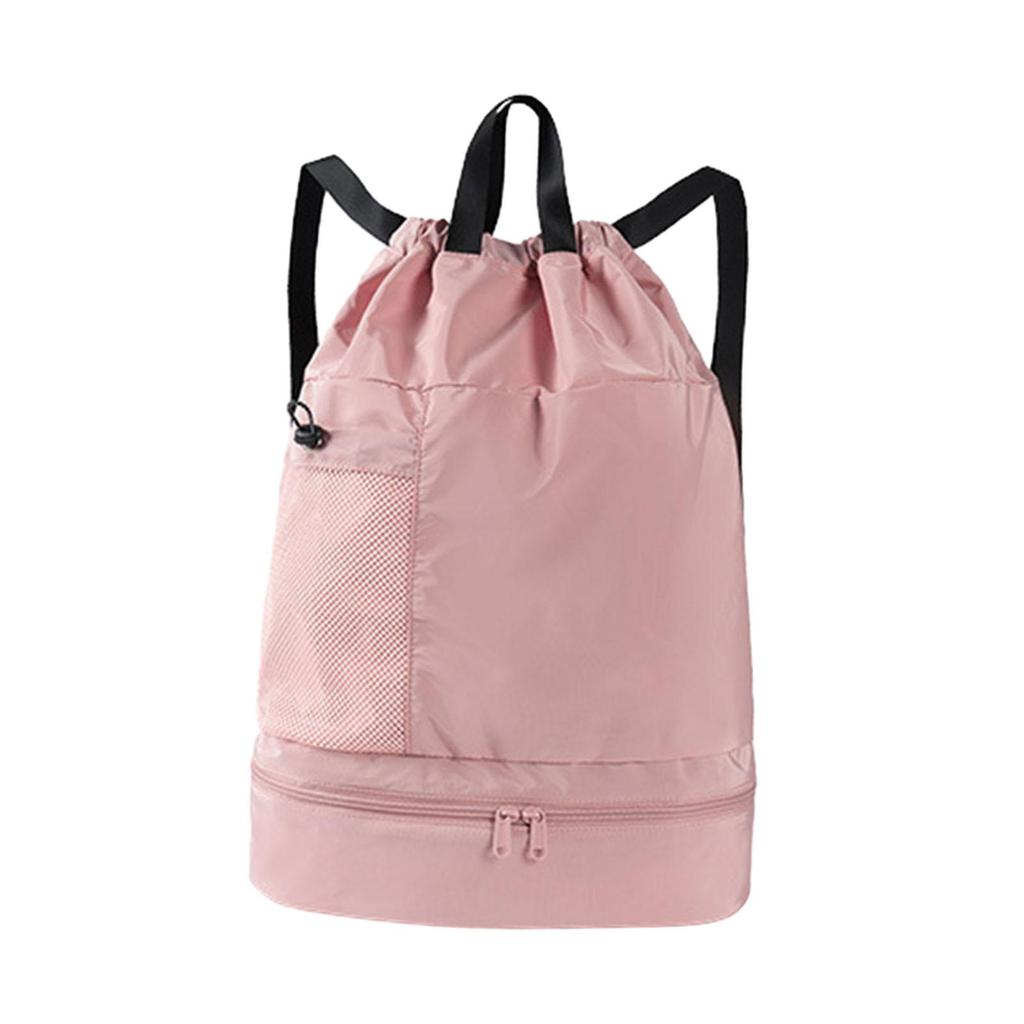 Mesh Swim Drawstring Backpacks Foldable Adjustable Shoulder Bag Sports Gym Bag for Soccer Pool Outdoor Basketball Volleyball