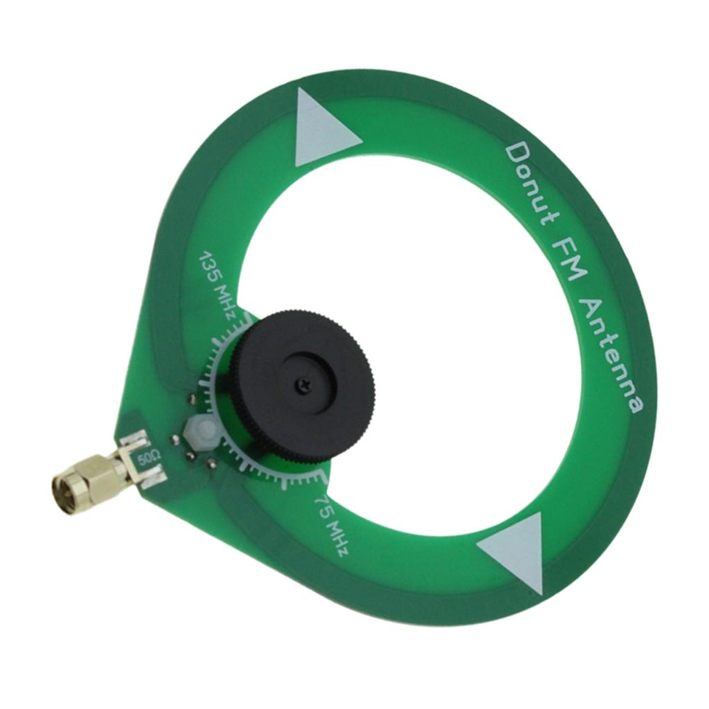 AA58 Donut FM Antenna 75M-135MHz FM Antenna SMA Male Interface Mini Loop Antenna