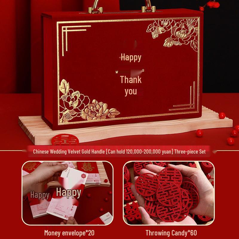 High-End Engagement Cash Gift Box with Combo Lock