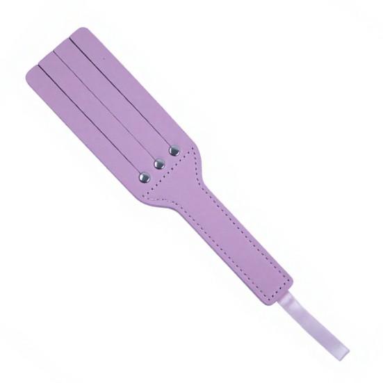 Faux Leather Pat Racket with Rivet Reinforcement Metal Rivets Slit Design Wild Leopard Print Comfortable Grip Imitation Leather Racket