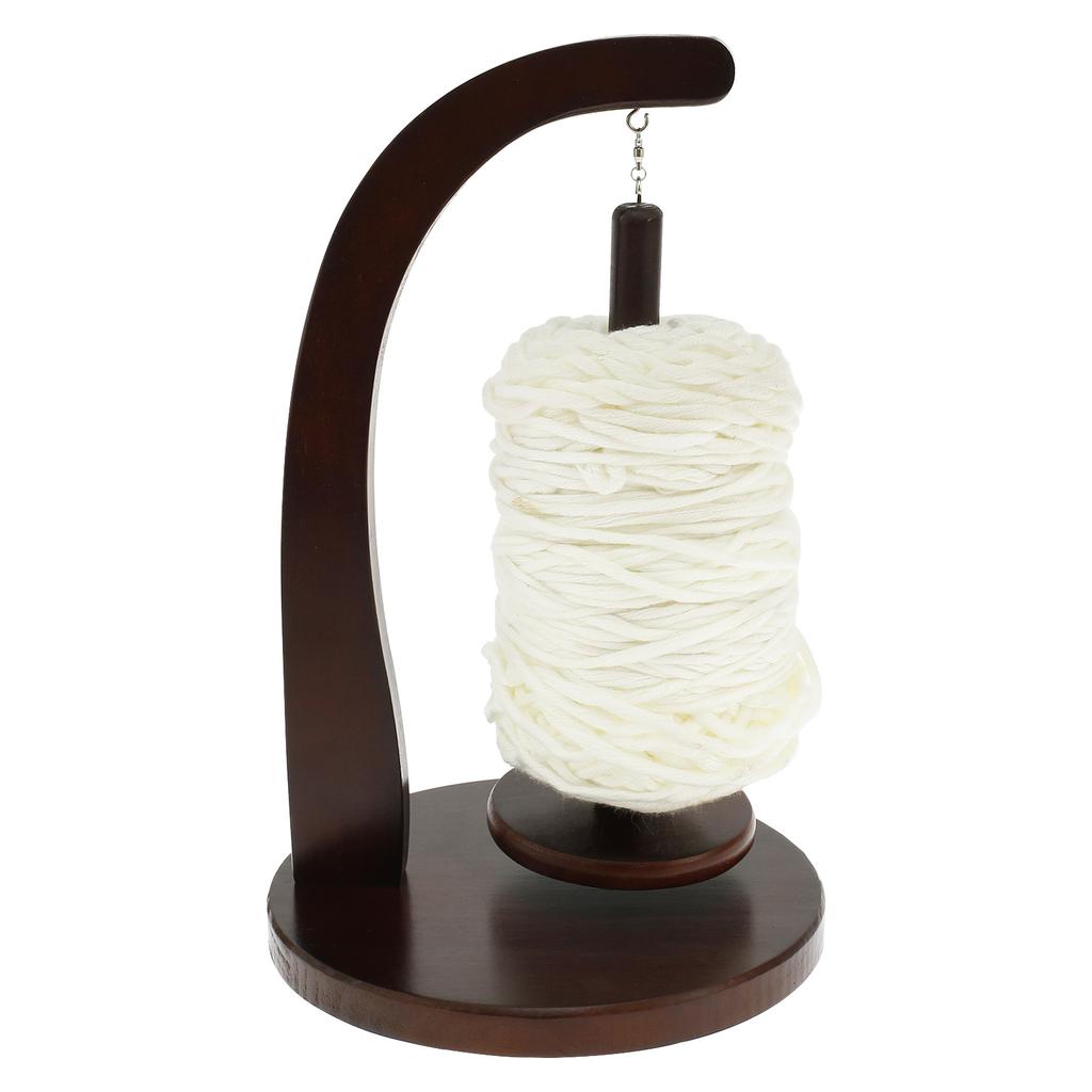 Hölzerner Garnknäuelhalter Handgewebtes Garnregal mit Schraube Wollständer Mehrzweck Häkelgarnhalter für DIY Handwerkszubehör