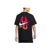 Nike X Yi Jianlian Basketball Loose-Fit Pure Cotton Sports Short-Sleeve T-Shirt Unisex Tops Black FN7272-010
