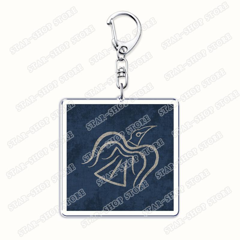 Hot Game Pennant Keychains for Women Accessories Bag Mount Blade Emblem Keyrings Jewelry Friends Fans Gaming Gifts