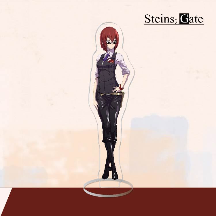 Anime Acrylic Stand Action Figure Toy Steins Gate PVC Acrylic Okabe Rintarou Desktop Stand Model Toy Gift