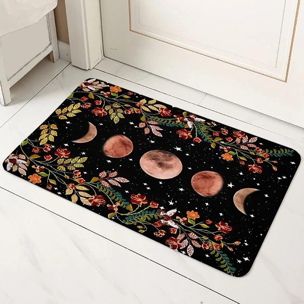 

Witch Moon Print Door Mat Decoration Home Bathroom Mat 40x60cm