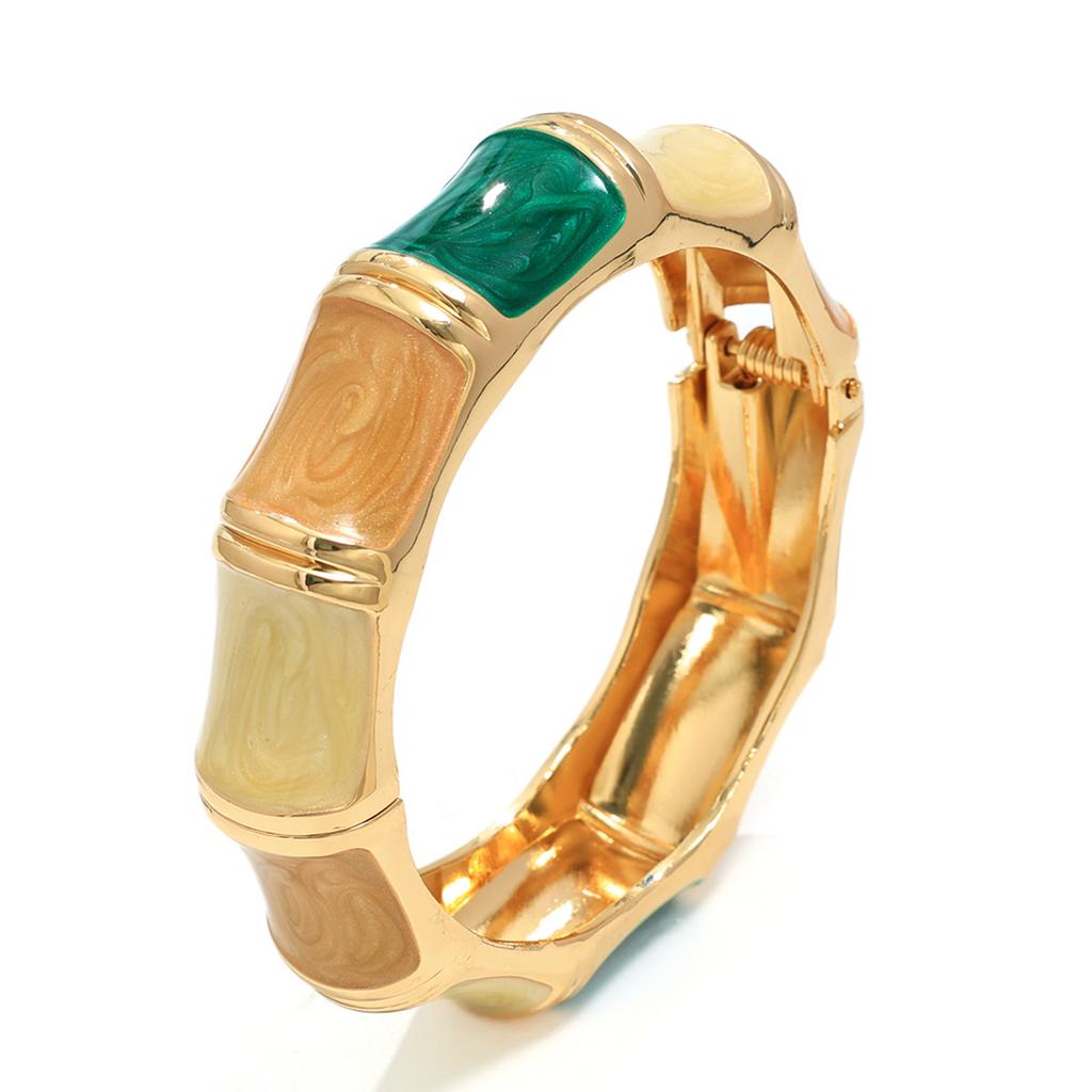 Bohemian alloy bracelet personality enamel color drip oil bracelet vacation style personality seaside first