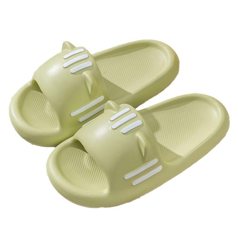 Thick-bottomed cool slippers cute women's bathroom home use non-slip and non-smelly feet home indoor men