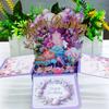 Three Dimensional Pop-up Box with Multiple Styles of Birthday Cake Patterns Suitable for Birthday Party Desktop Decorations
