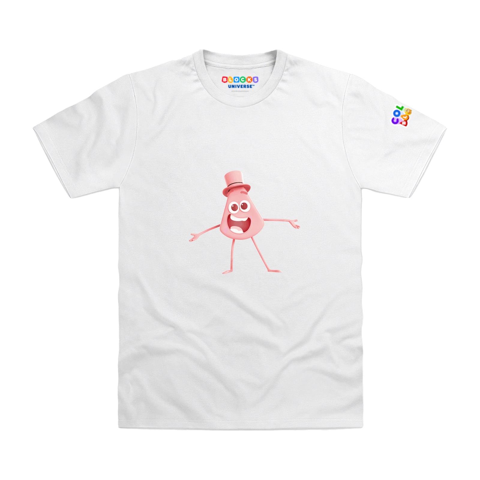 Officially Licensed Colourblocks - Colourblock Pink Kids T-Shirt 100