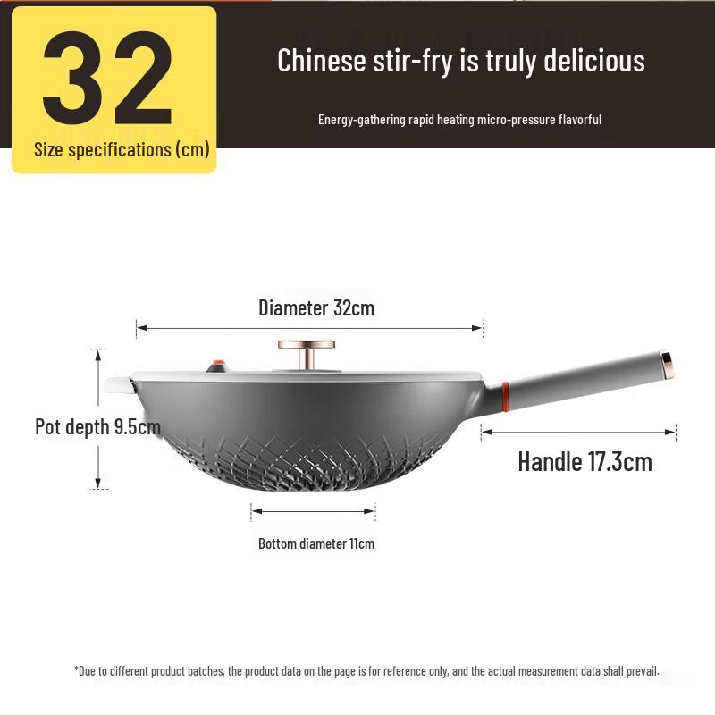 Chui Da Huang 32cm Non-stick Wok
