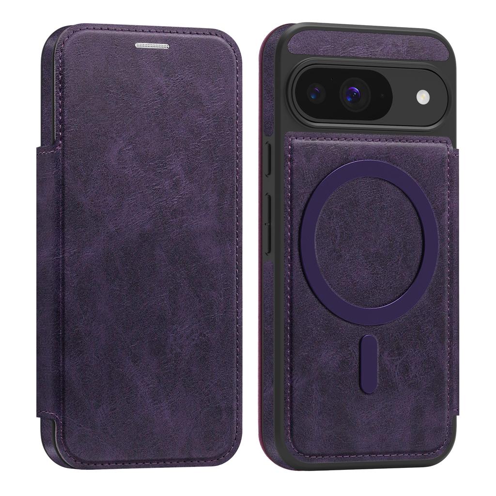 For Google Pixel 8 9 10 series.Lingdun Magnetic Business Leather Case-MagSafe-Compatible with Built-in Card Slots&RFID Blocking