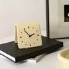 Small Desk Clock Decorative Table Clocks Silents Clock Analog Clocks Battery Operated for Nursery Living Room Bedroom