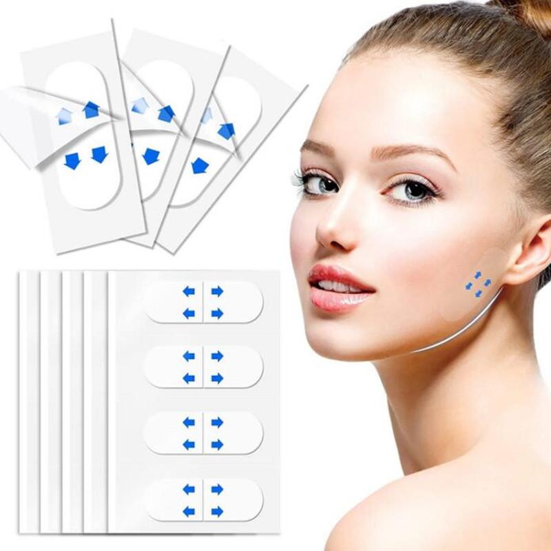 8/40/80Pcs Face Lifting Patch Invisible Thin Face Stickers Face Lift Up V-Shape Adhesive Tape