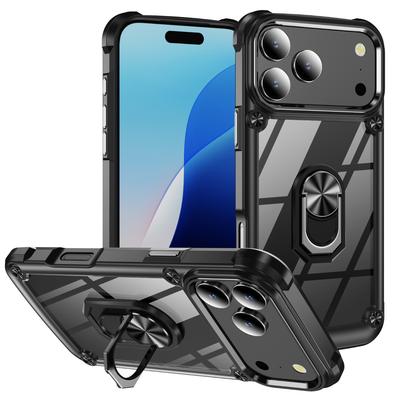 Magnetic Phone Case with Stand for IPhone17 Phone Case Transparent Anti-fall Ins Style for Apple 16 Phone Case