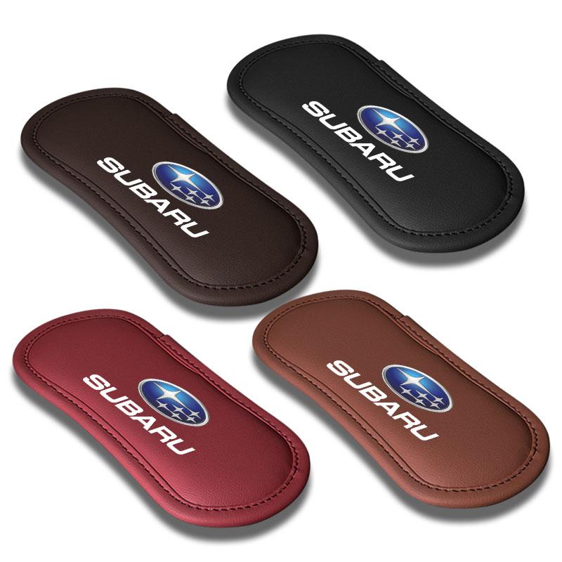 Bil Läder Knäskydd Kudde Kudde Lårstöd Kollisionsskydd För Subaru XV BRZ WRX STI Forester Ascent Impreza Legacy Outback Levorg