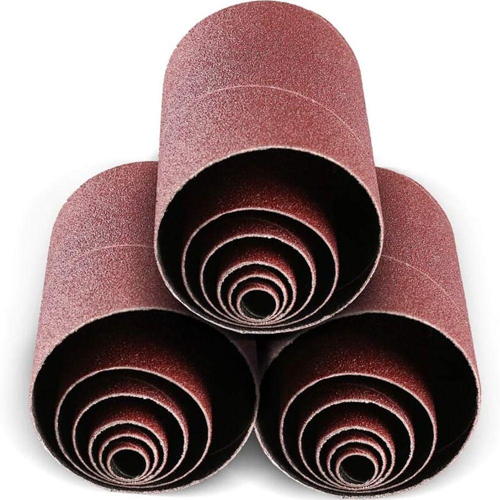 6pcs Universal Sanding Drum Kit Polish Polishing  Sleeve Accessories Sandpaper Sleeves
