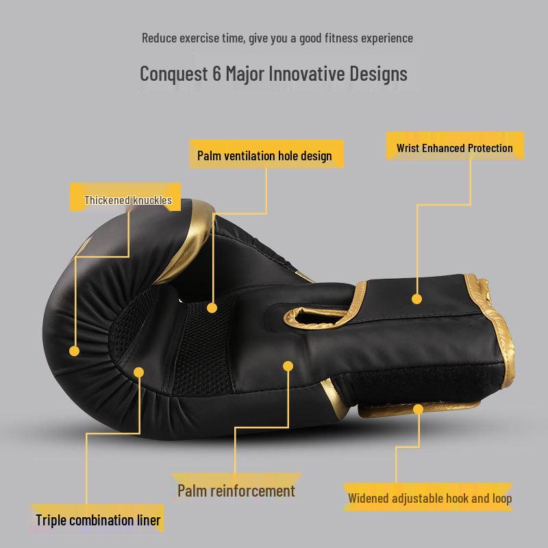 ZTTY Tear-Resistant PU Adult & Kids Boxing Gloves with Protective Rubber Liner