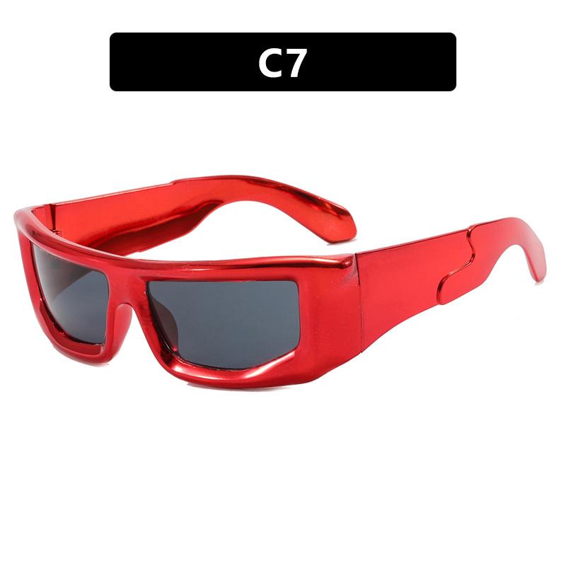 New Y2K Large Frame Square Sunglasses Women Brand Designer Fashion Sun Glasses Men's Sports Cycling Eyewear UV400