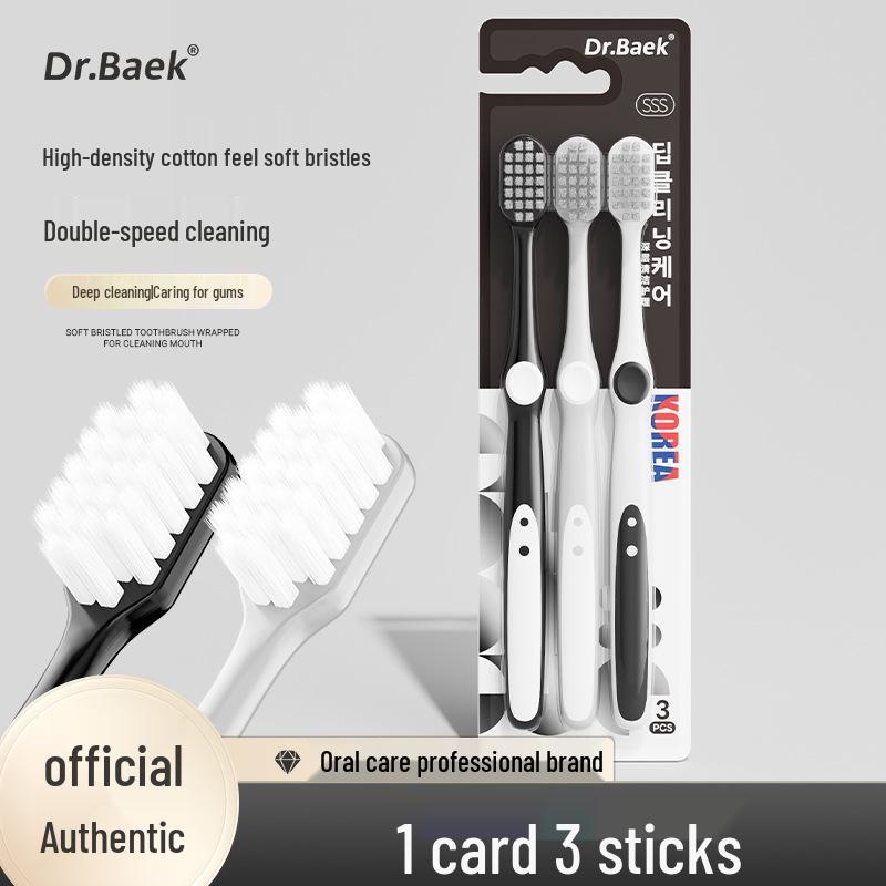 Square Hole Large High-Grade Soft Bristle Adult Toothbrush by Dopamine.