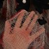 55x200cm Halloween Realistic Blood Stain Fabric Loody Curtain Mummy Shroud Party Decor Haunted House Supply Washable Prank Prop
