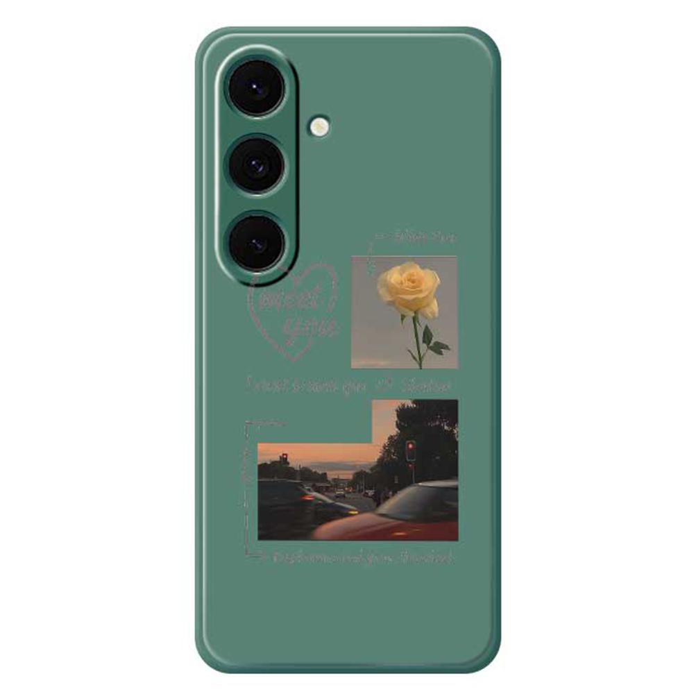 For Samsung Galaxy S24 FE Case Meet You Photo Pattern Printing Straight Edge TPU Phone Back Cover