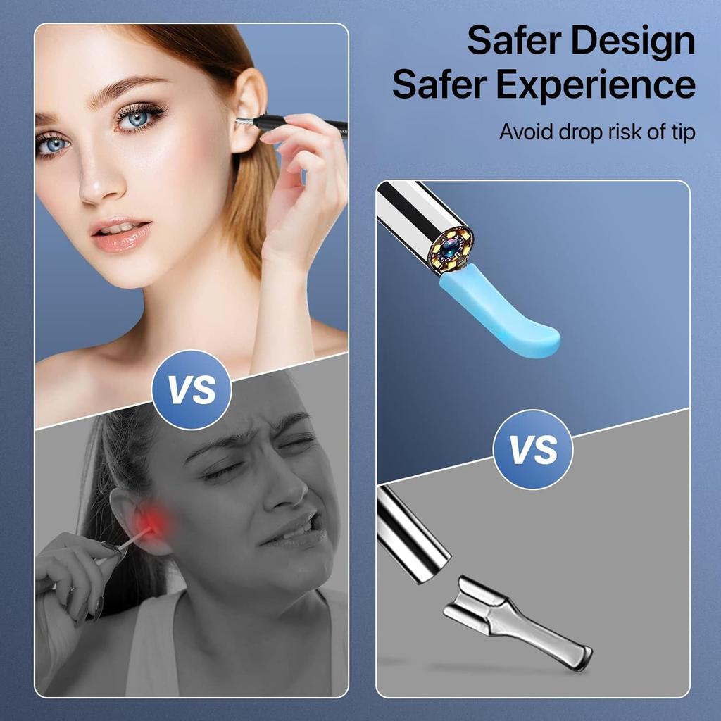 DR VAKU Exclusive New Launch Earocam Earwax Removal Tool Kit with HD Camera Wifi Connection & 6 LED Lights Endoscope Tool Ear Cleaner for iOS & A