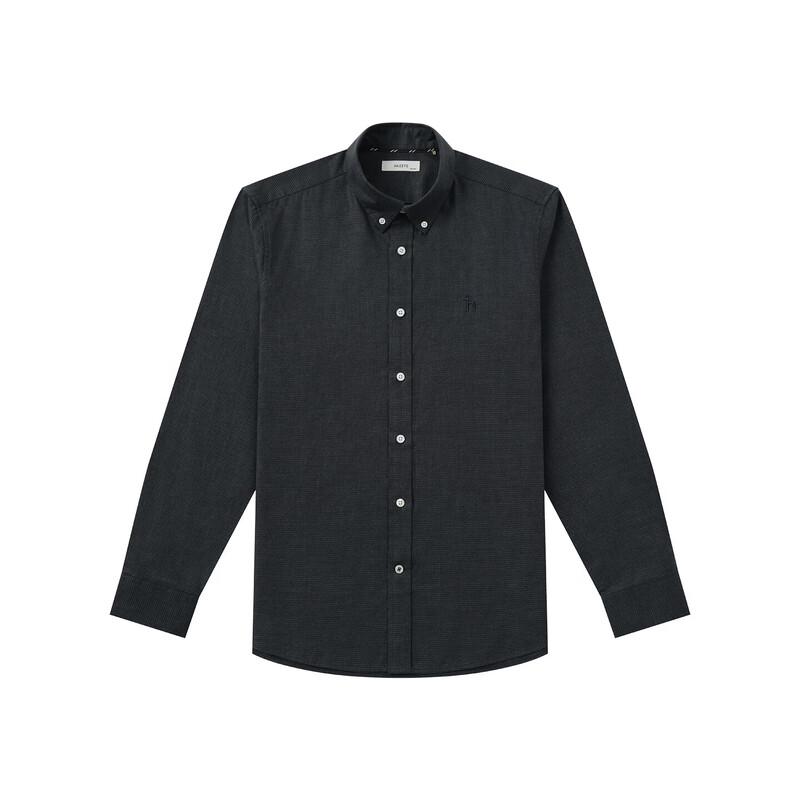 HAZZYS Men's Houndstooth Long-Sleeve Shirt