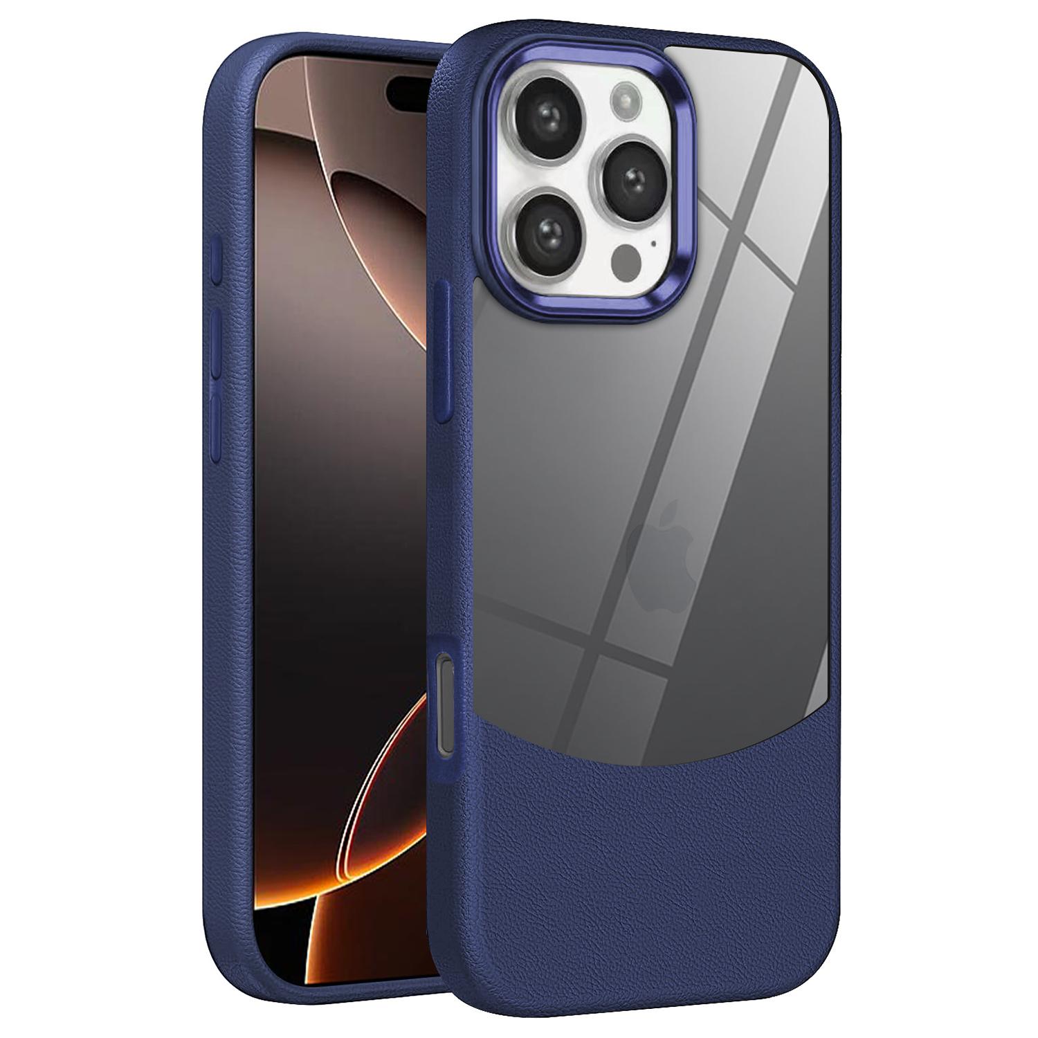 

For iPhone 16 Pro Case TPU+Acrylic Drop-Proof Phone Back Cover Blue