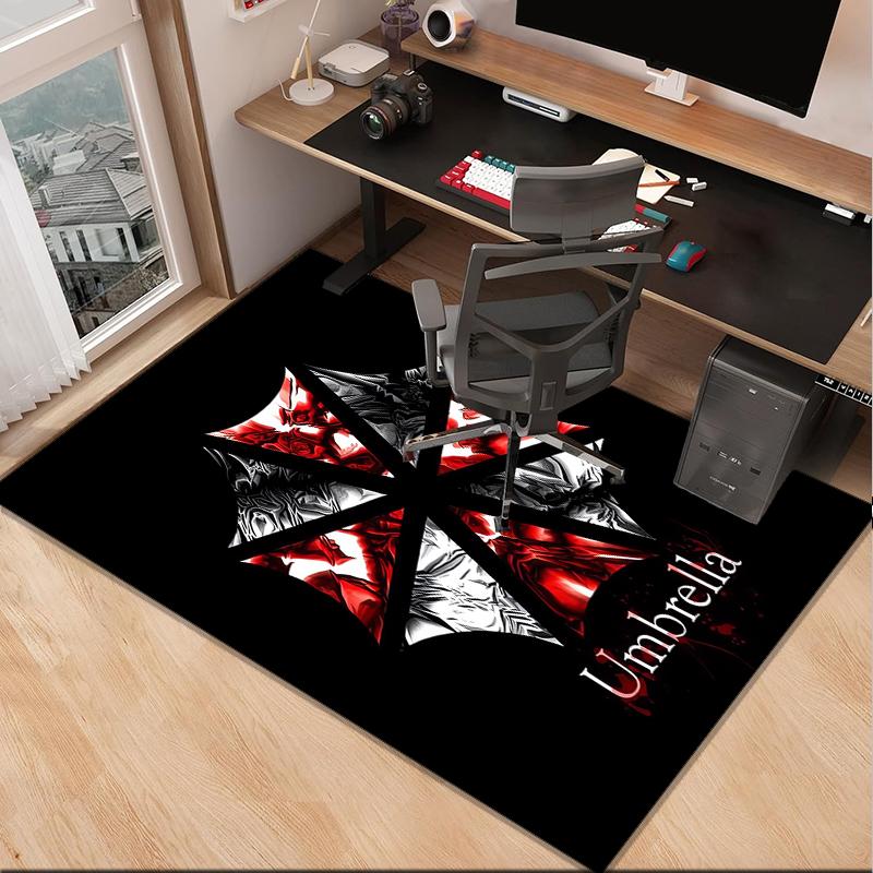 Umbrella Symbol Office Rug Chair Mat, Game Carpet, Suitable for Front Door, Bedroom, Living Room, Desk, Holiday Gift