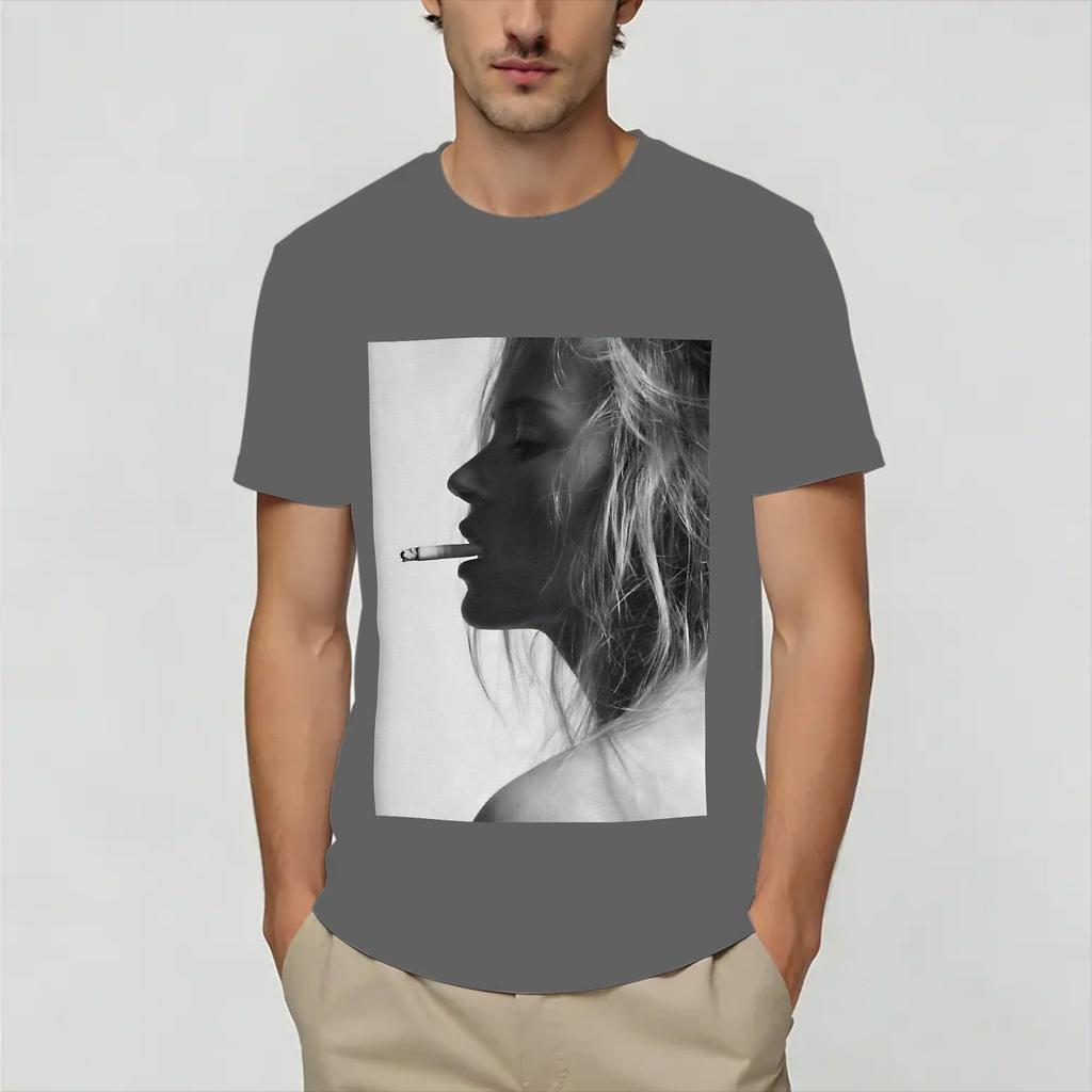 Kate Moss TShirt Summer Pure Cotton TShirts For Unisex Hipster Custom DIY Tshirt ShortSleeve Funny Tops