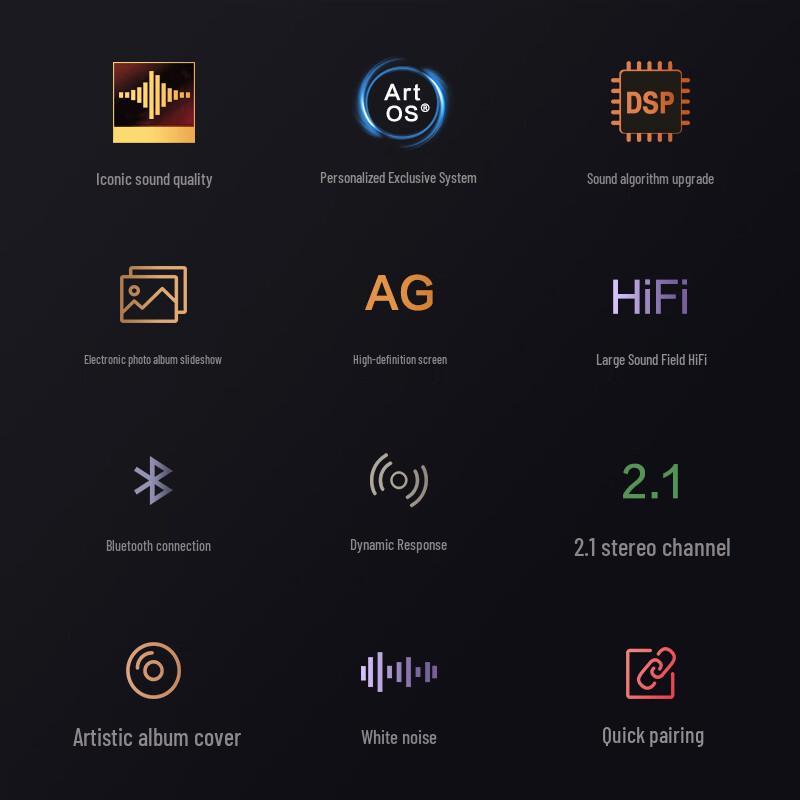 ART' MASTER Mood S 15-inch Desktop Smart Speaker with Lyric Display