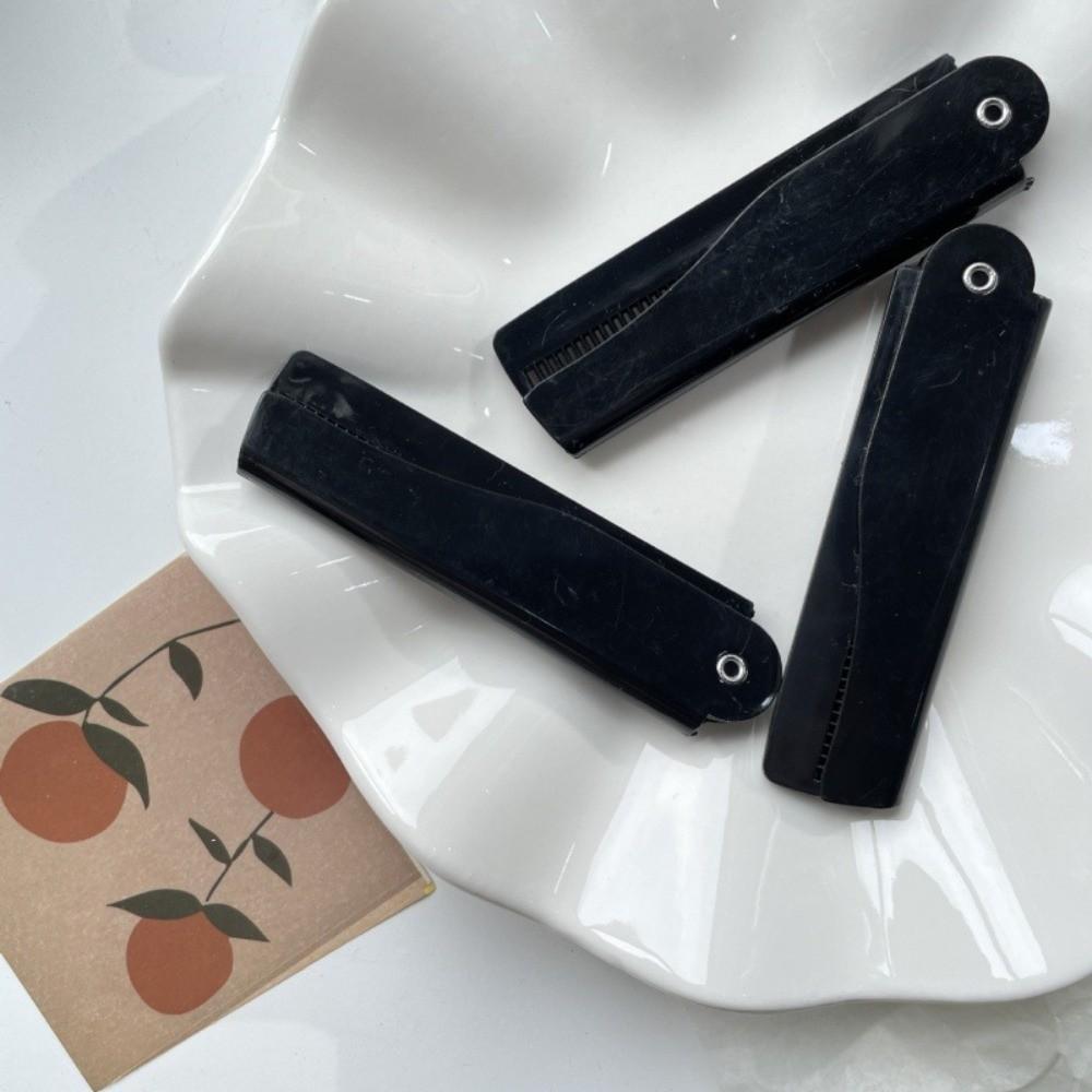 Mulitfunctional Portable Folding Comb Hairdressing Oil Head Styling Comb  All Hair Types