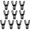 20 Pcs 2 Inch Black and White Chip Clips, PVC Coating High Elasticity Strength Steel Clothes P, Food Clips and Bag Clips