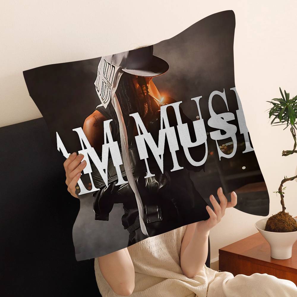 Hip Hop Playboi Carti I Am Music Personalized Pillow Cover Kids Bedroom Wild Party Decor Pillowcase Kid Birthday Shower Gift