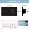 BSEED Wifi Smart Dimmer Switches Tuya Smart Life Goolgle Home Control Plus Normal Type-c USB EU Socket Glass Panel Black