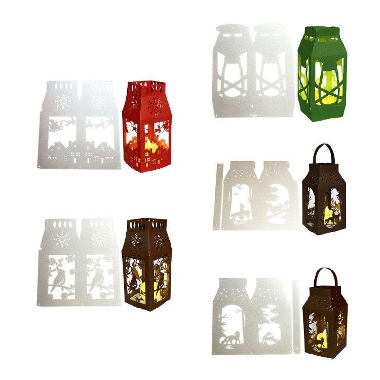 Christmas Cutting Dies Lanterns Die Cuts Templates for Card Making Scrapbooking